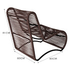 Cadeira Poltrona Porto Para Área Externa Em Alumínio E Corda