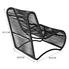 Cadeira Poltrona Porto Para Área Externa Em Alumínio E Corda