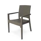 Cadeira Poltrona Rattan Milano Preto