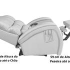Cadeira Poltrona Reclinável Imperial Motorizada Courissimo Gr