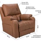 Cadeira Poltrona Reclinável Ravena Motorizada Couríssimo Whis