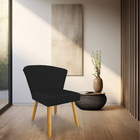 Cadeira Poltrona Vitória Veludo Preto Matelassê Pés Palito Ca