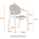 Cadeira Portofino - Azul