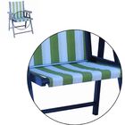 Cadeira Praia Dobrável Em Madeira Black-azul Claro