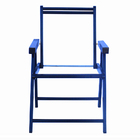 Cadeira Praia Dobrável Em Madeira Black-bege