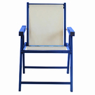 Cadeira Praia Dobrável Em Madeira Black-branco