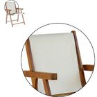 Cadeira Praia Dobrável Madeira Envernizada-jornal