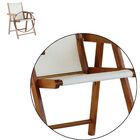 Cadeira Praia Dobrável Madeira Envernizada-mandala