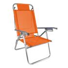 Cadeira Praia Reclinável Zaka Infinita Up Alumínio Até 120 Kg