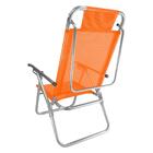 Cadeira Praia Reclinável Zaka Infinita Up Alumínio Até 120 Kg