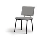 Cadeira Preciosa Cinza Base Preta - 55857