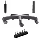 Cadeira Presidente Baixa Lisa ( Braço Corsa ) – Cor Preta – M