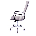 Cadeira Presidente Charles Eames Esteirinha Couro Pu 11p Preto