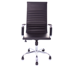 Cadeira Presidente Charles Eames Esteirinha Couro Pu 11p Preto