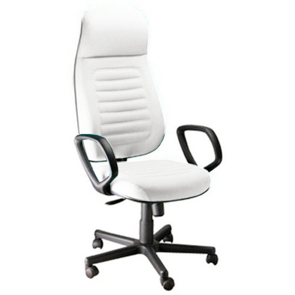 Cadeira Presidente Com Espaldar Alto Linha Blenda Branco