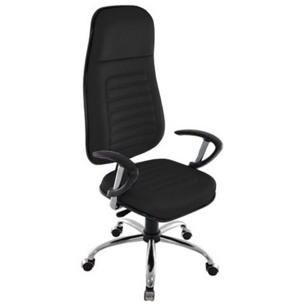 Cadeira Presidente Com Espaldar Alto Linha Blenda Marrom