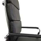 Cadeira Presidente Design Charles Eames Em Couro Pu Preta Pel