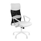 Cadeira Presidente Detroit Giratória Com Apoio Lombar Branca