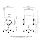 Cadeira Presidente Detroit Giratória Com Apoio Lombar Branca