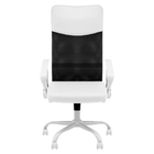 Cadeira Presidente Detroit Giratória Com Apoio Lombar Branca