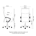 Cadeira Presidente Detroit Giratória Preta