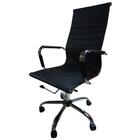 Cadeira Presidente Em Couro Pu Pel-1190h Preta Design Charles