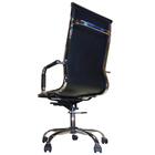 Cadeira Presidente Em Couro Pu Pel-1190h Preta Design Charles