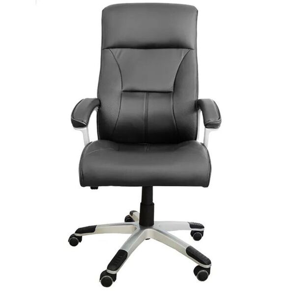 Cadeira Presidente Em Couro Pu Pel-8028h/3 Preta