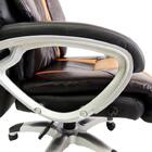 Cadeira Presidente Em Couro Pu Pel-9012 Marrom Reclinável