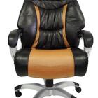 Cadeira Presidente Em Couro Pu Pel-9012 Marrom Reclinável