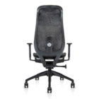 Cadeira Presidente Ergonômica Arko Preta Com Assento Confortá