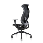 Cadeira Presidente Ergonômica Arko Preta Com Assento Confortá