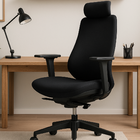 Cadeira Presidente Ergonômica Smartconfort Preta Com Apoio De