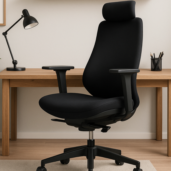 Cadeira Presidente Ergonômica Smartconfort Preta Com Apoio De