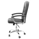 Cadeira Presidente Escritório Base Giratória Em Couro Com Bra