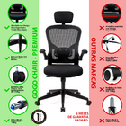 Cadeira Presidente Escritório Ergonômica Gogo Chair Go100 - P