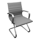 Cadeira Presidente Esteirinha Baixa Com Base Fixa - Cinza