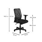 Cadeira Presidente Galaxy Giratória Plus Base Preta