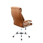 Cadeira Presidente Giratória Almofadada Para Escritório Marro