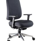 Cadeira Presidente Giratória Com Braços Linha York Preto Preto