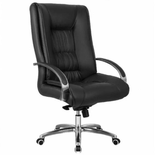 Cadeira Presidente Giratória Em Couro Pu Preta Pelegrin Pel-8