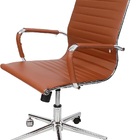 Cadeira Presidente Giratória Esteirinha Caramelo