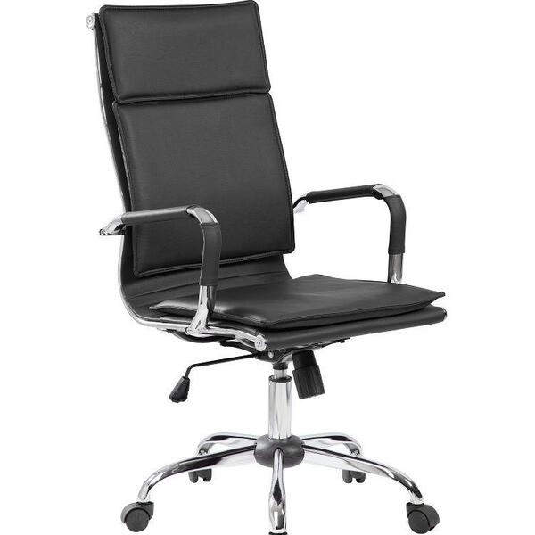 Cadeira Presidente Pelegrin Em Couro Pu Pel-8003h Preta Desig