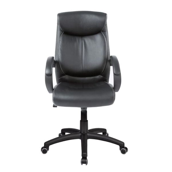 Cadeira Presidente Pelegrin Pel-4109 Em Couro Pu Preta