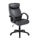 Cadeira Presidente Pelegrin Pel-4109 Em Couro Pu Preta