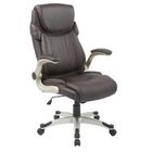 Cadeira Presidente Pelegrin Pel-4209 Em Couro Pu Marrom