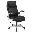 Cadeira Presidente Pelegrin Pel-4209 Em Couro Pu Preto