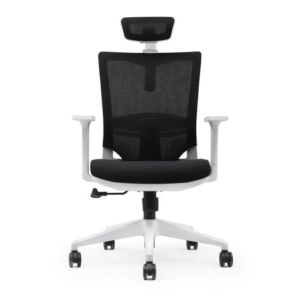 Cadeira Presidente Pelegrin Premium Pel-a105 Branca Com Tela