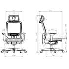 Cadeira Presidente Plaxmetal Brizza Tela