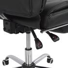 Cadeira Presidente Reclinável Em Couro Pu Pelegrin Pel-3022